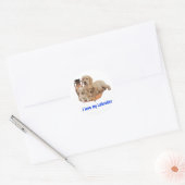 Labrador Retriever Ronde Sticker (Envelop)