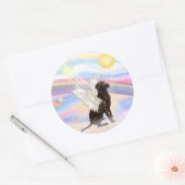 Labrador Retriever Ronde Sticker (Envelop)