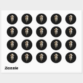 Labrador Retriever Ronde Sticker (Vel)