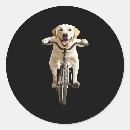 Labrador Retriever Ronde Sticker (Voorkant)