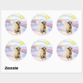 Labrador Retriever Ronde Sticker (Vel)