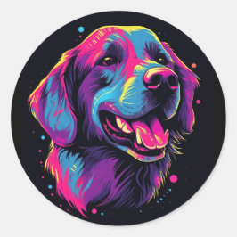 Labrador Retriever Ronde Sticker