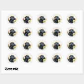 Labrador Retriever Ronde Stickers (Vel)