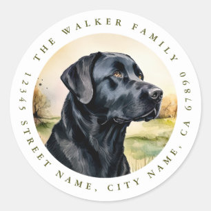 Labrador Retriever Ronde Stickers