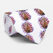 Labrador Retriever (rood) Patriot Stropdas (Opgerold)