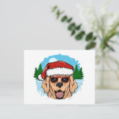 Labrador Retriever santa claus pet Briefkaart (Staand voorkant)