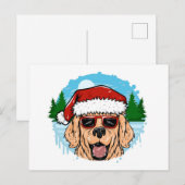 Labrador Retriever santa claus pet Briefkaart (Voorkant / Achterkant)