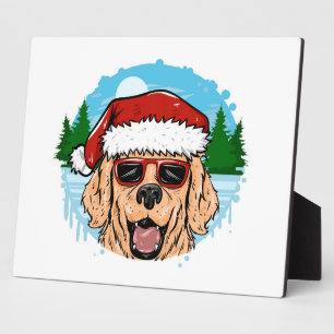 Labrador Retriever santa claus pet Fotoplaat