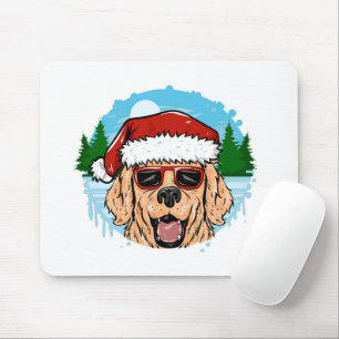 Labrador Retriever santa claus pet Muismat