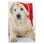Labrador Retriever Santa Medium Gift Bag Cadeauzakje (Voorkant)