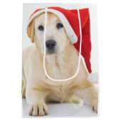 Labrador Retriever Santa Medium Gift Bag Cadeauzakje (Achterkant)