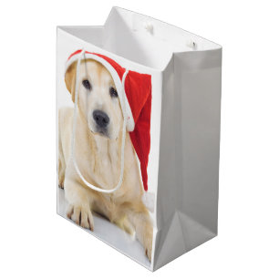 Labrador Retriever Santa Medium Gift Bag Medium Cadeauzakje