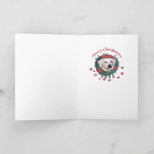 Labrador Retriever Santa Paws Kaarten (Binnen)