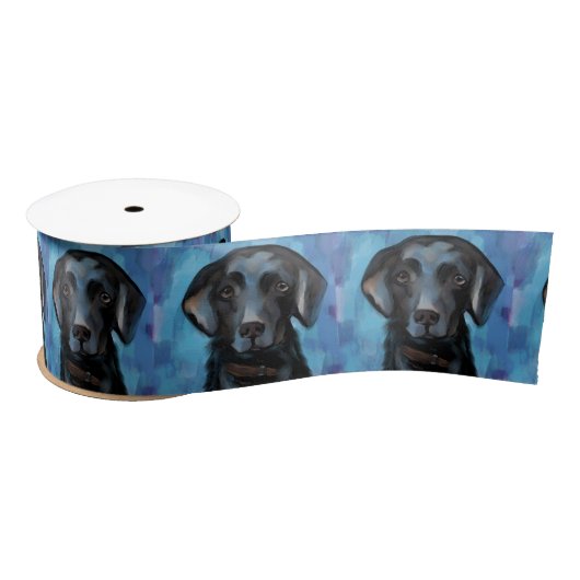 Labrador Retriever Satijnen Lint (Spoel)