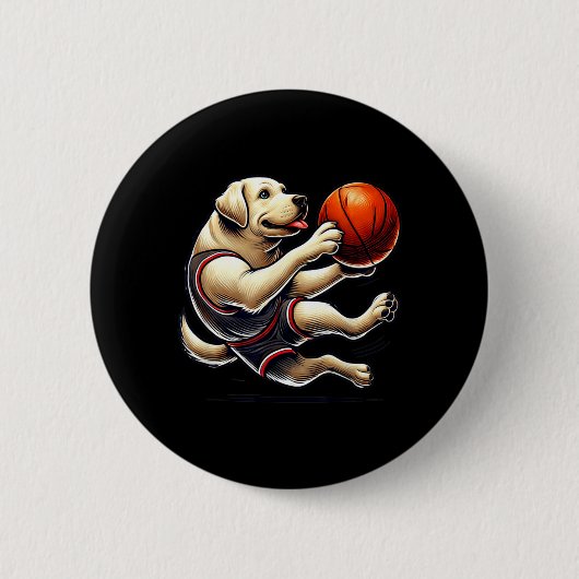 Labrador Retriever Schiet Baseball Ronde Button 5,7 Cm (Voorkant)