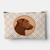 Labrador Retriever Schilderen Chocolade Lab Dog Ar Etui (Achterkant)