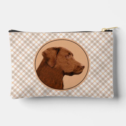 Labrador Retriever Schilderen Chocolade Lab Dog Ar Etui (Achterkant)