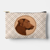 Labrador Retriever Schilderen Chocolade Lab Dog Ar Etui (Voorkant)