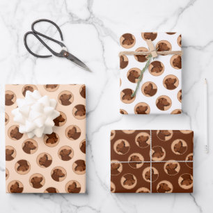 Labrador Retriever Schilderen Chocolade Lab Dog Ar Inpakpapier Vel