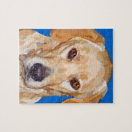 Labrador Retriever Schilderen Puzzle Legpuzzel (Horizontaal)