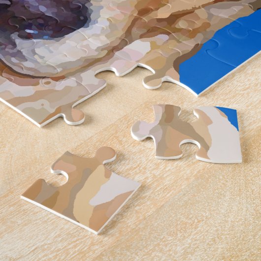 Labrador Retriever Schilderen Puzzle Legpuzzel (Zijkant)