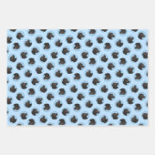 Labrador Retriever Schilderij Zwart Lab Huisdier D Inpakpapier Vel (Voorkant)