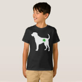 Labrador Retriever Shamrock, Grappig St Patrick's T-shirt (Voorkant volledig)