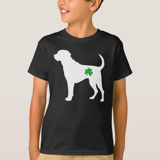Labrador Retriever Shamrock, Grappig St Patrick's T-shirt (Voorkant)