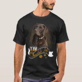 Labrador Retriever Shirt Team Chocolate Lab Funny  (Voorkant)