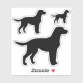 Labrador Retriever Silhouet Sticker (Vel)