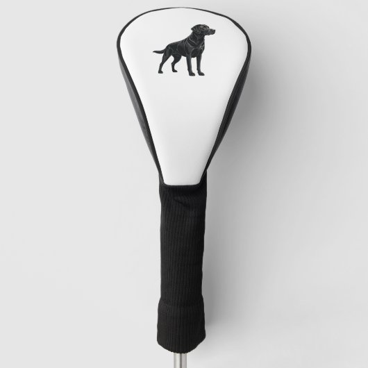 Labrador Retriever Silhouette Golfheadcover (Voorkant)