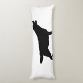 Labrador Retriever Silhouette Love Dogs Lichaamskussen (Achterkant (Verticaal))