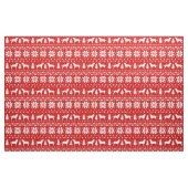 Labrador Retriever Silhouettes kerstfeestdag Stof (Fat Quarter)