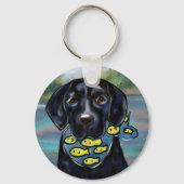 Labrador Retriever Sleutelhanger (Voorkant)