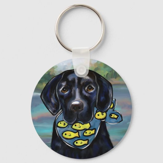 Labrador Retriever Sleutelhanger (Voorkant)