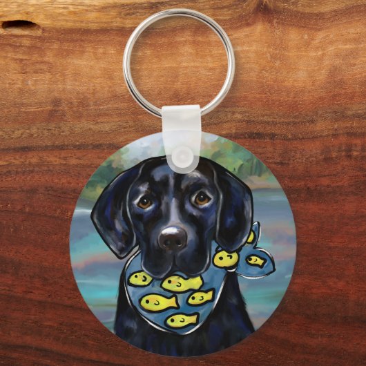Labrador Retriever Sleutelhanger (Voorkant)