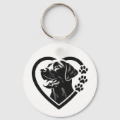 Labrador Retriever Sleutelhanger (Voorkant)