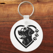 Labrador Retriever Sleutelhanger (Voorkant)