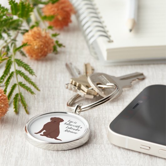 Labrador Retriever Sleutelhanger (Zijkant)