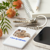 Labrador Retriever Sleutelhanger (Voorkant Rechts)