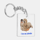 Labrador Retriever Sleutelhanger (Voorkant Links)