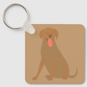Labrador Retriever Sleutelhanger (Voorkant)