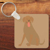 Labrador Retriever Sleutelhanger (Voorkant)