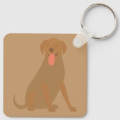 Labrador Retriever Sleutelhanger (Achterkant)