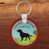 Labrador Retriever Sleutelhanger (Voorkant)
