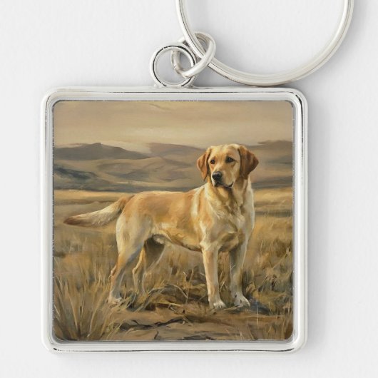Labrador Retriever Sleutelhanger (Voorkant)