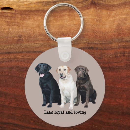 Labrador Retriever Sleutelhanger (Voorkant)