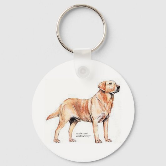 Labrador Retriever Sleutelhanger (Voorkant)