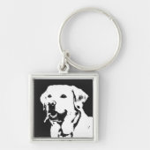 Labrador Retriever Sleutelhanger (Voorkant)