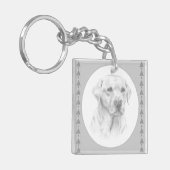 Labrador Retriever sleutelhanger (Voorkant Links)